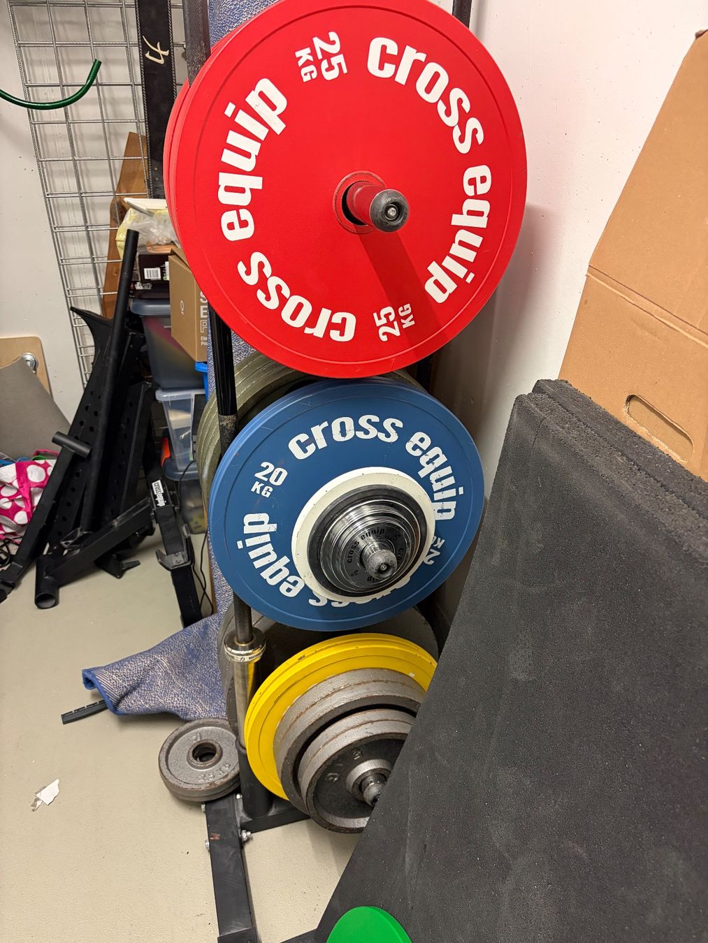 Cross Equip Poids & Haltères: Powerlifting Comp Plates mit Baum – D'occasion à Volketswil par gianluca9_- 2