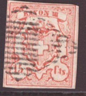 Tutti i francobolli: # 20 --- RAYON III – Usato da Dübendorf venduto da Piero2