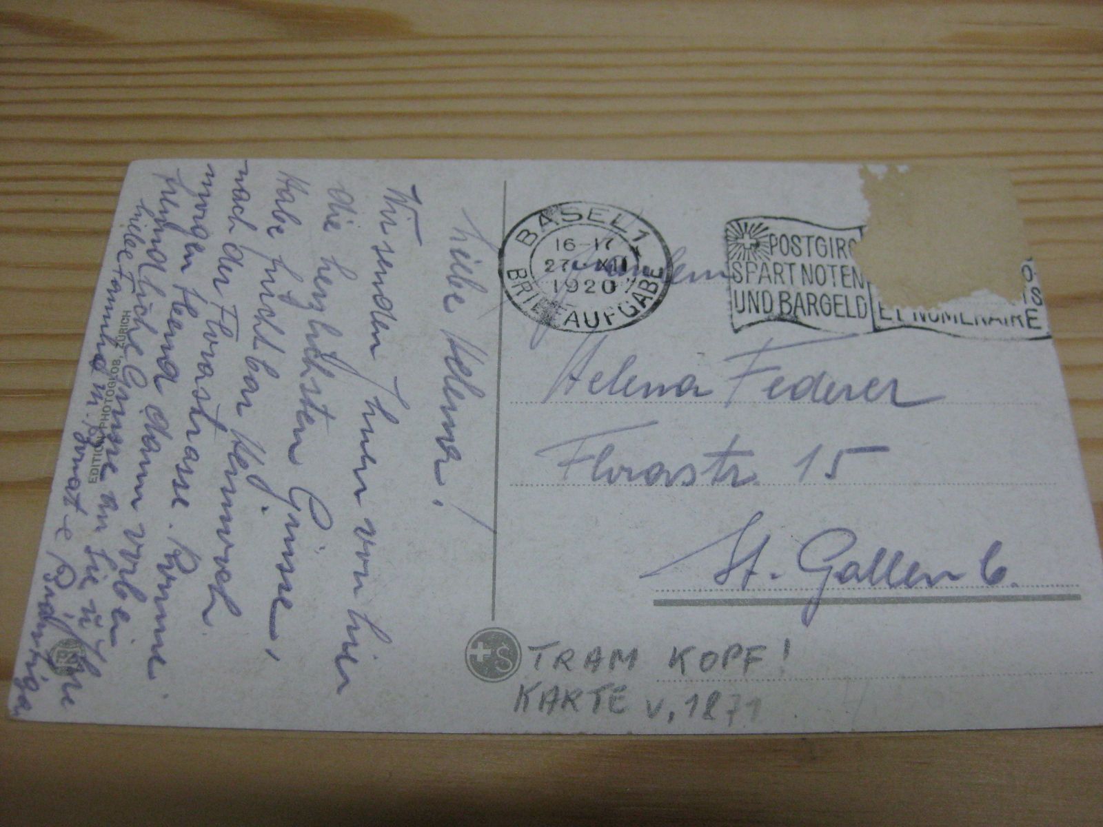 Cartoline postali: Basel Bahnhof mit Tram – Usato da Malters venduto da Marosko 1