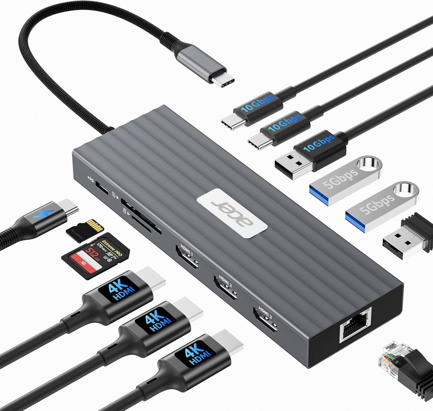 Docking station: Dockingstation 13in1 3x HDMI 4K – Nuovo e nell'imballaggio originale da Suhr venduto da SchnapperCH