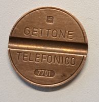 Italienische Telefon Wertmarke "GETTONE TELEFONICO"   7701
