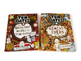 Tom Gates 2 Bücher Englisch – Brilliant World + Genius Ideas