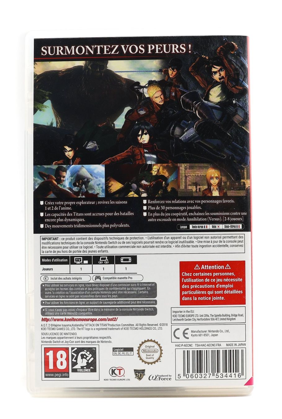 Giochi: Attack on Titan 2 - Switch – Usato da Paudex venduto da dindeboy 2
