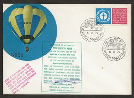Ballon 1972 Schweden Stockholm Luftpost