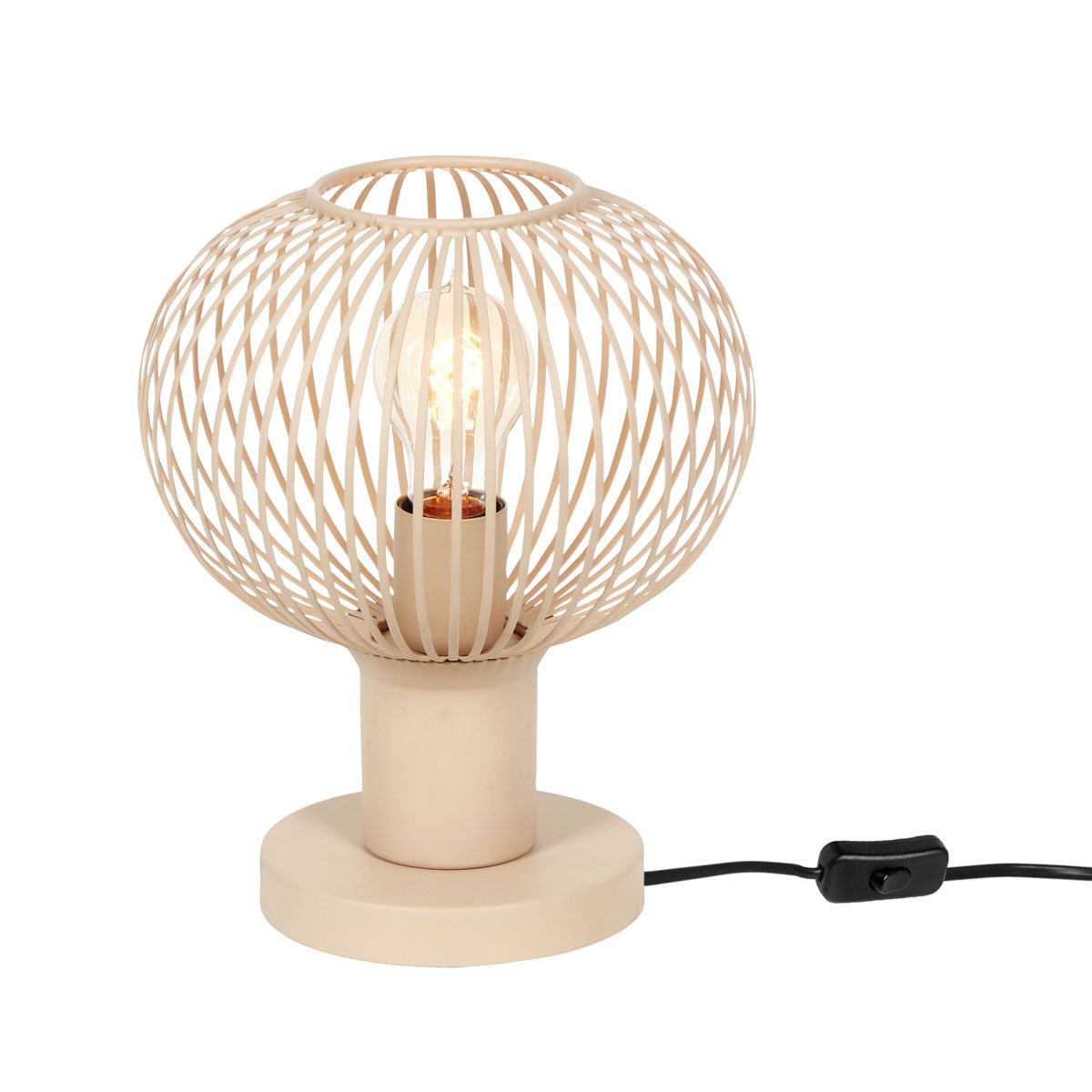Lampade: Tischleuchte, Sandfarbe, 28 cm Höhe – Nuovo (secondo la descrizione) da Kreuzlingen venduto da Smart-Light 1