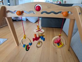 hochwertiger Baby Spielbogen /Spieltrapez Holz von Walter