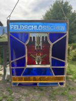 Antikes Glasbild Feldschlössli