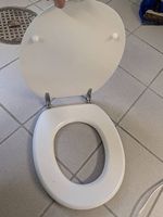 Cuvette de toilette bois blanc / Toilettenschüssel aus Holz