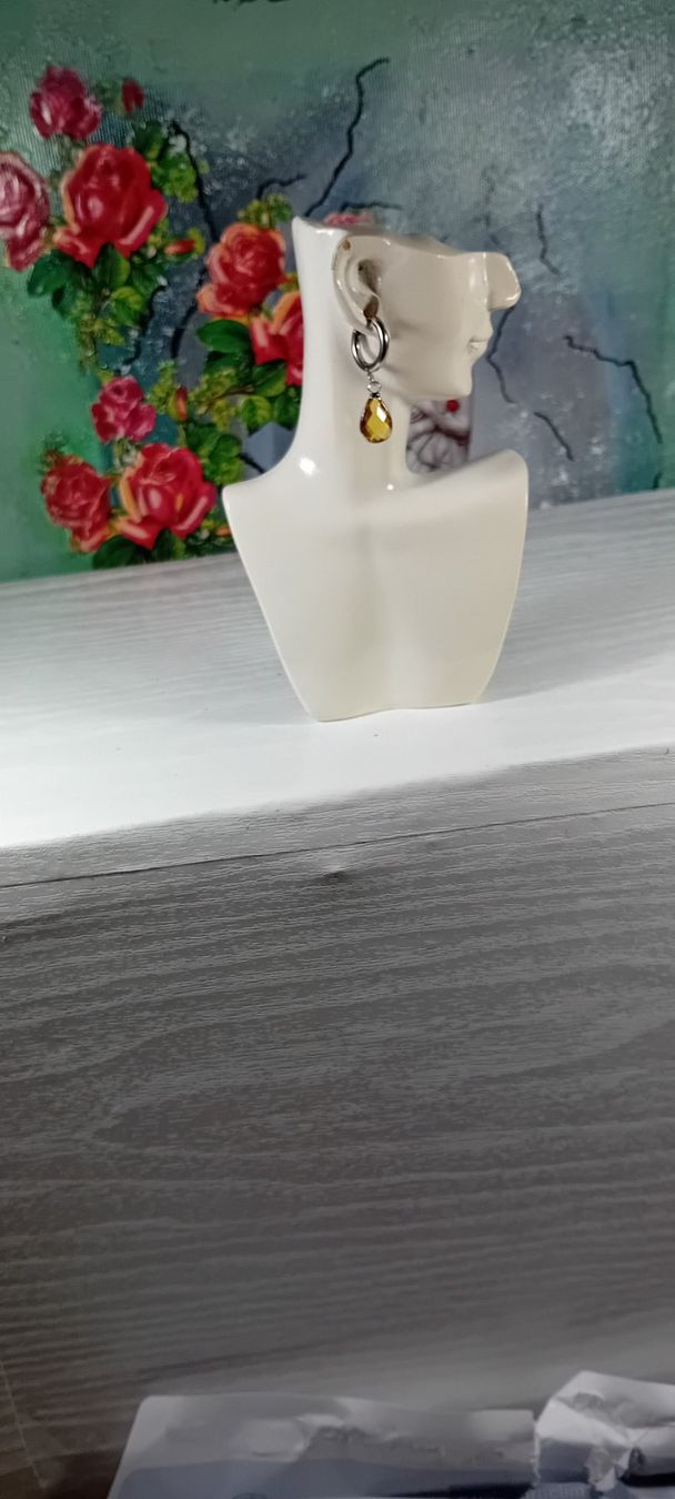 Orecchini pendenti & Orecchini a lobo: ohrring edelsthal,,,,mit modeschmuck,,,glanzig – Nuovo (secondo la descrizione) da Basel venduto da bij_5hqd 1