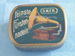alte Blech - Büchse - Dose Feinst Fürsten  Grammophon Nadeln