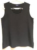 Elegantes Blusentop Gr. 42, schwarz | neuwertig