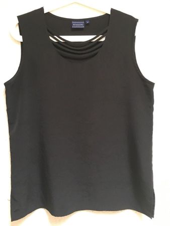 Elegantes Blusentop Gr. 42, schwarz | neuwertig
