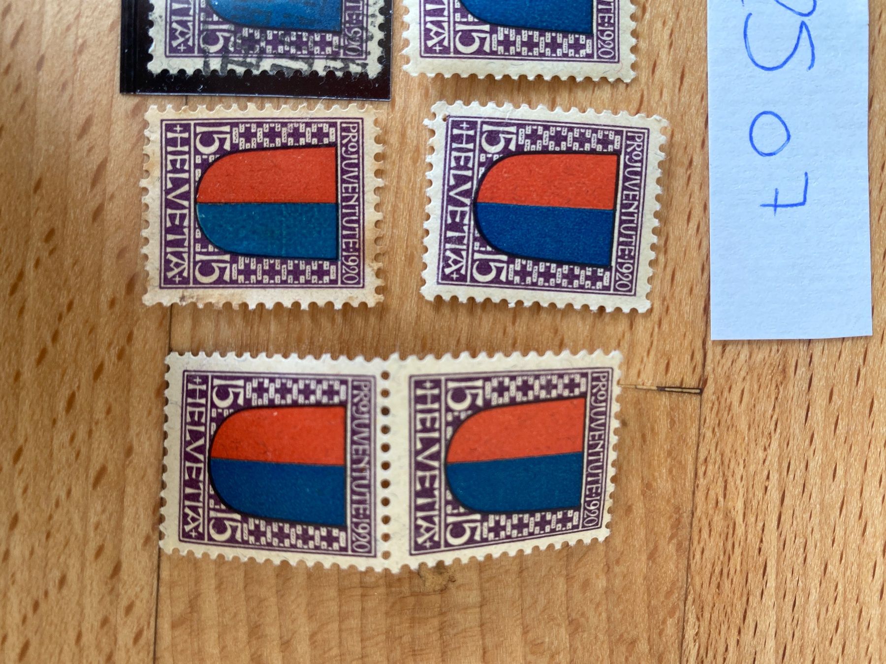 Alle Briefmarken: Pro Juventute Kantonswappen Nr. 11, 18, 17 meist postfrisch – Neu (gemäss Beschreibung) aus Wil SG von Chefsugus 2
