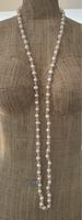 Süßwasser Perlen mit rosa Quarz Collier 60cm