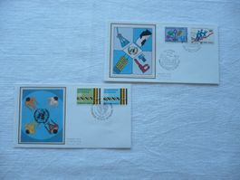 UN GE 1977 / 80 2 FDC SBK 69/70, 96/97