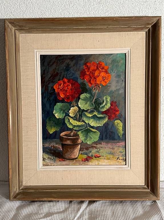 Dipinti: Ernst Fuchs Geranium – Usato da Wilen b. Wil venduto da mam_y92t