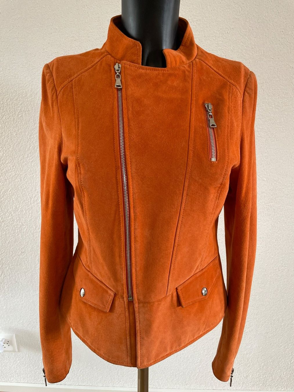 Alba Moda Giacche: Lederjacke ALBA MODA Gr.36 orange – Usato da Hämikon venduto da schneider.petra