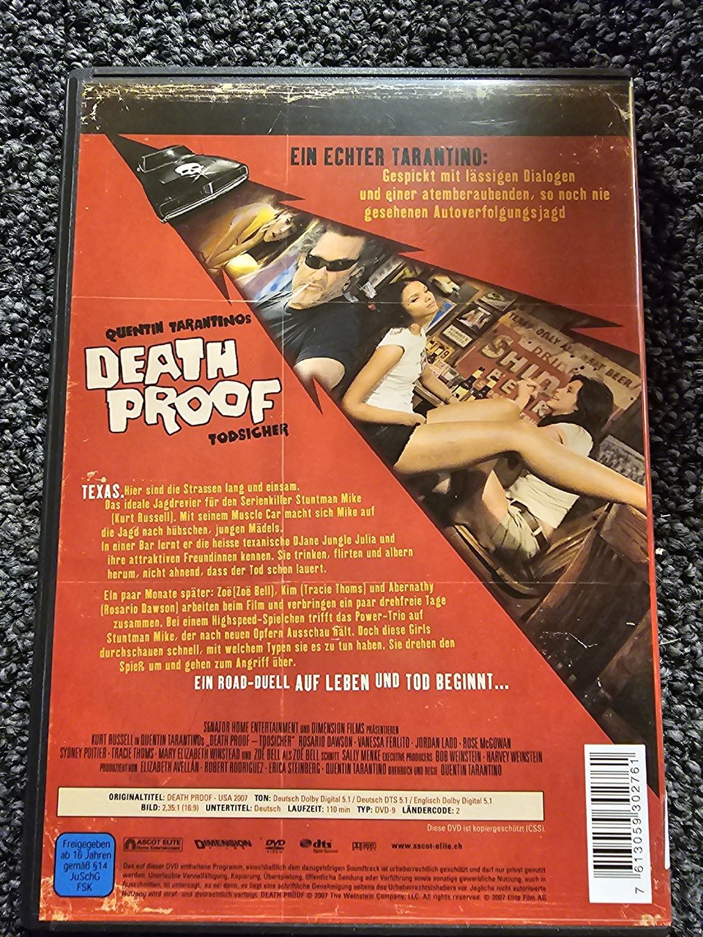 Tutti i DVDs: Death Proof - Todsicher (20241) – Usato da Ruswil venduto da jan_bxl5 1