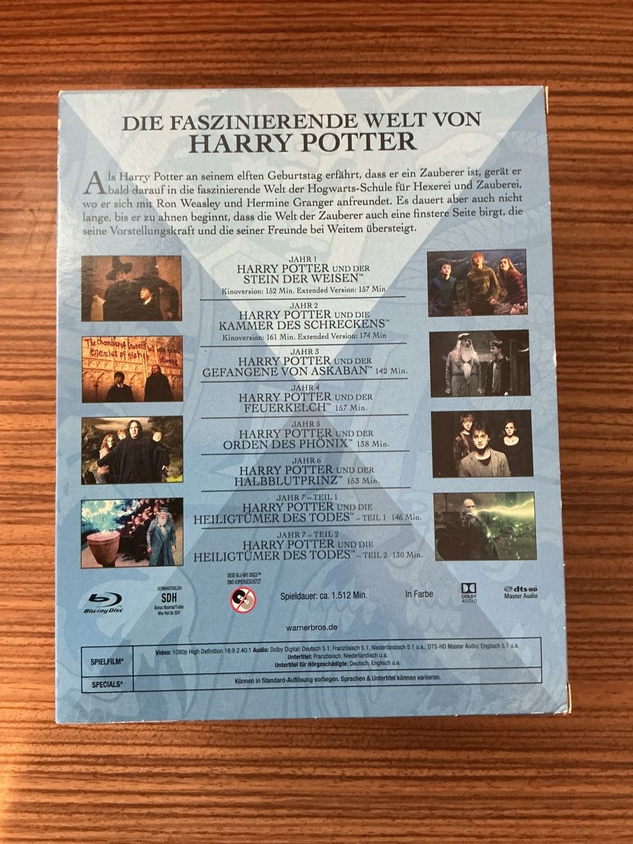 Tutti i DVDs: Harry Potter Complete Collection auf BlueRay – Usato da Bannwil venduto da lk05 3