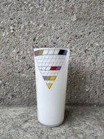 Glasvase Vintage Bauhaus Memphis Design Mondrian style