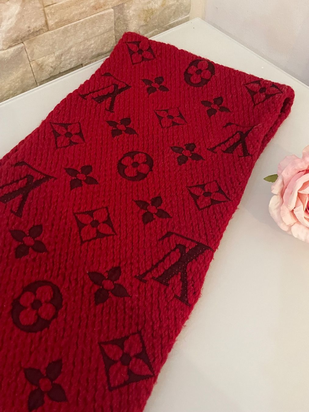 Louis Vuitton Foulard & Sciarpe: Louis Vuitton Schal Logomania - Nr. 405 – Usato da Hittnau venduto da LuxAndMore 4