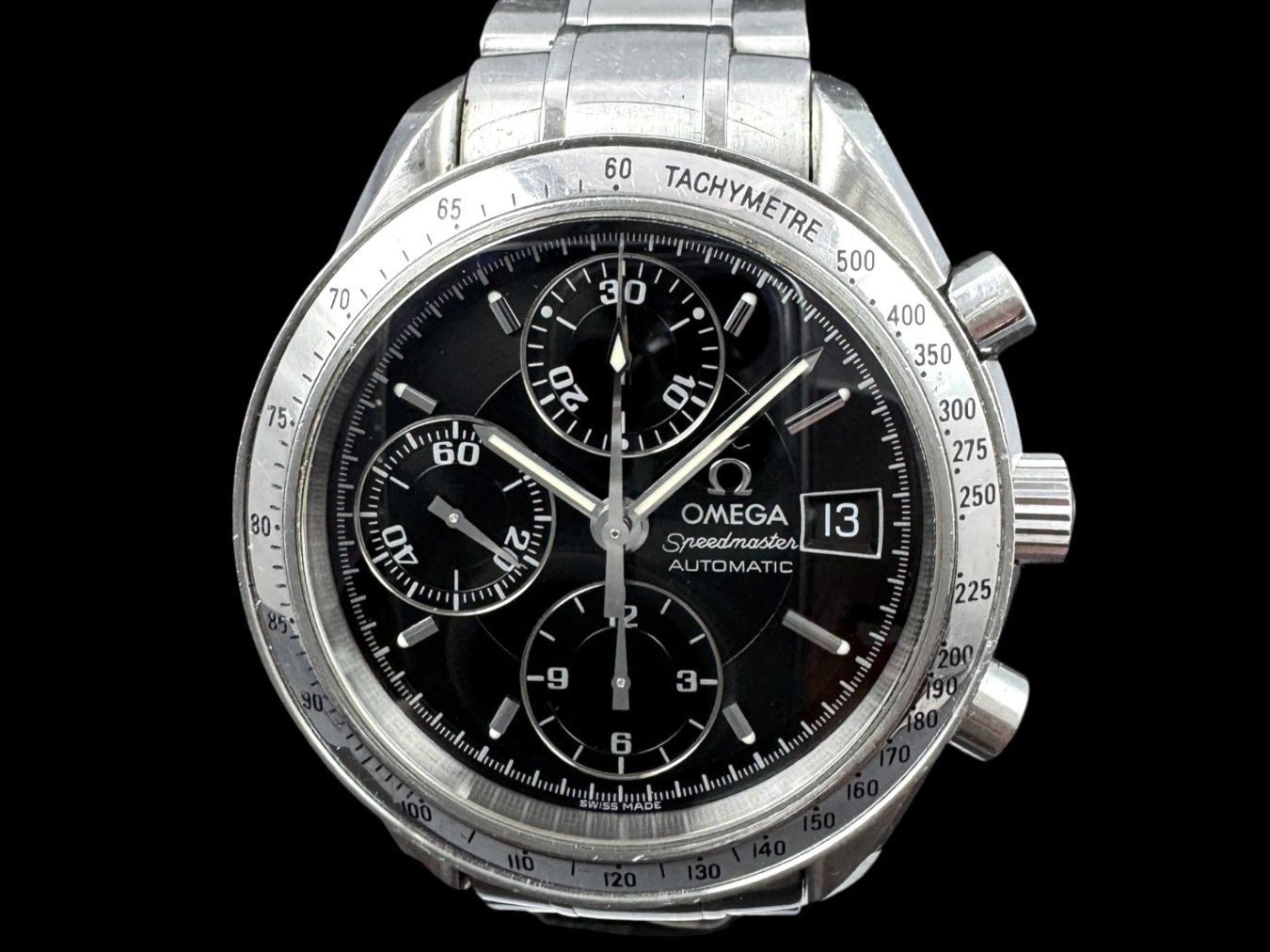 Omega Orologi: Omega Speedmaster Automatic Chronograph Datum 39mm *U1461 – Usato da Zürich venduto da GalerieInauen