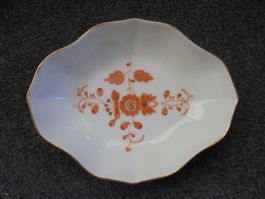 kleines dekoratives Schälchen handgemalt, mit Goldrand