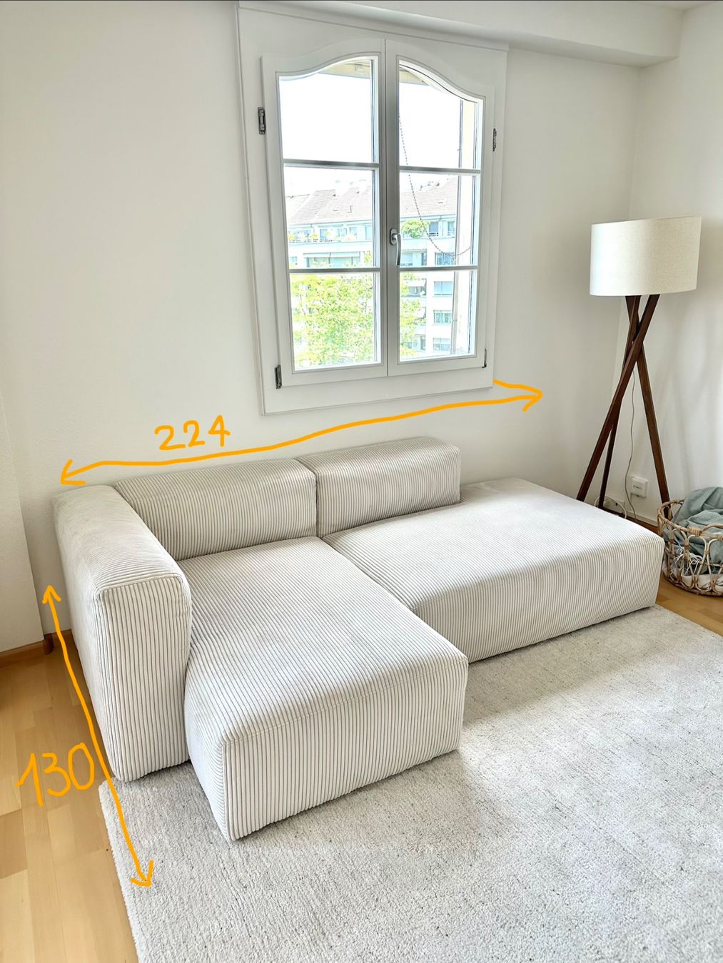 Micasa Sofas: Ecksofa beige – Gebraucht aus Basel von lea_dj79