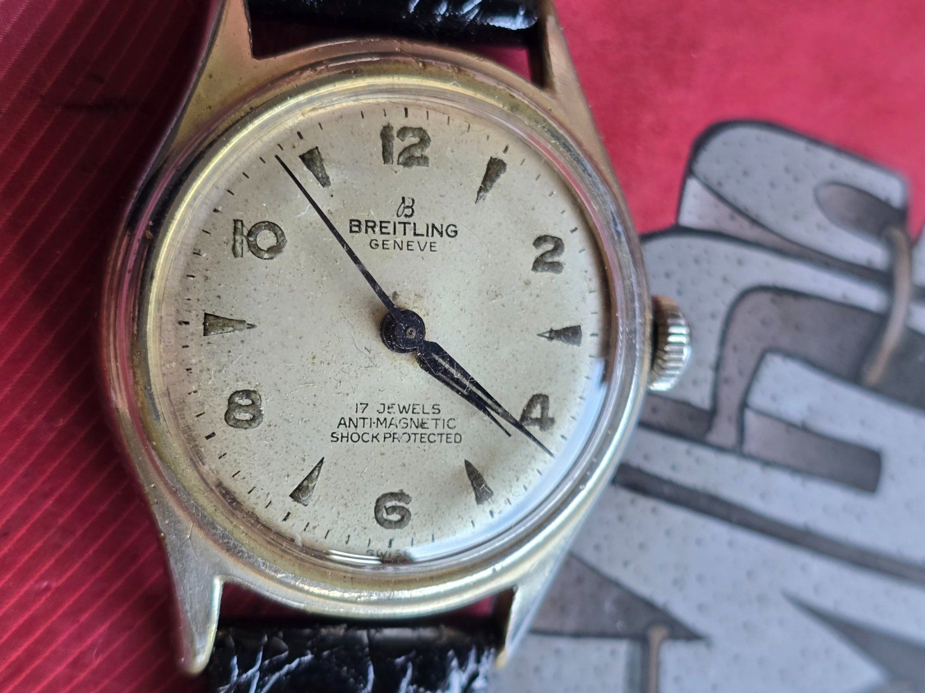 Eterna Orologi: 331 Breitling HA aus ca 1948 Cal. Peseaux 350 – Usato da Muri AG venduto da Corredor 2