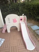 Spielhaus mit Rutsche rosa beige guter Zustand