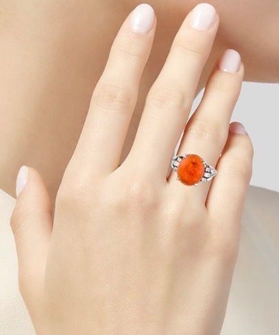 Anelli: Exklusiver Platinring mit grossem Opal & Diamanten – Usato da Embrach venduto da marufa 4
