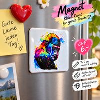 Happy Painting Magnet Affe abstrakt