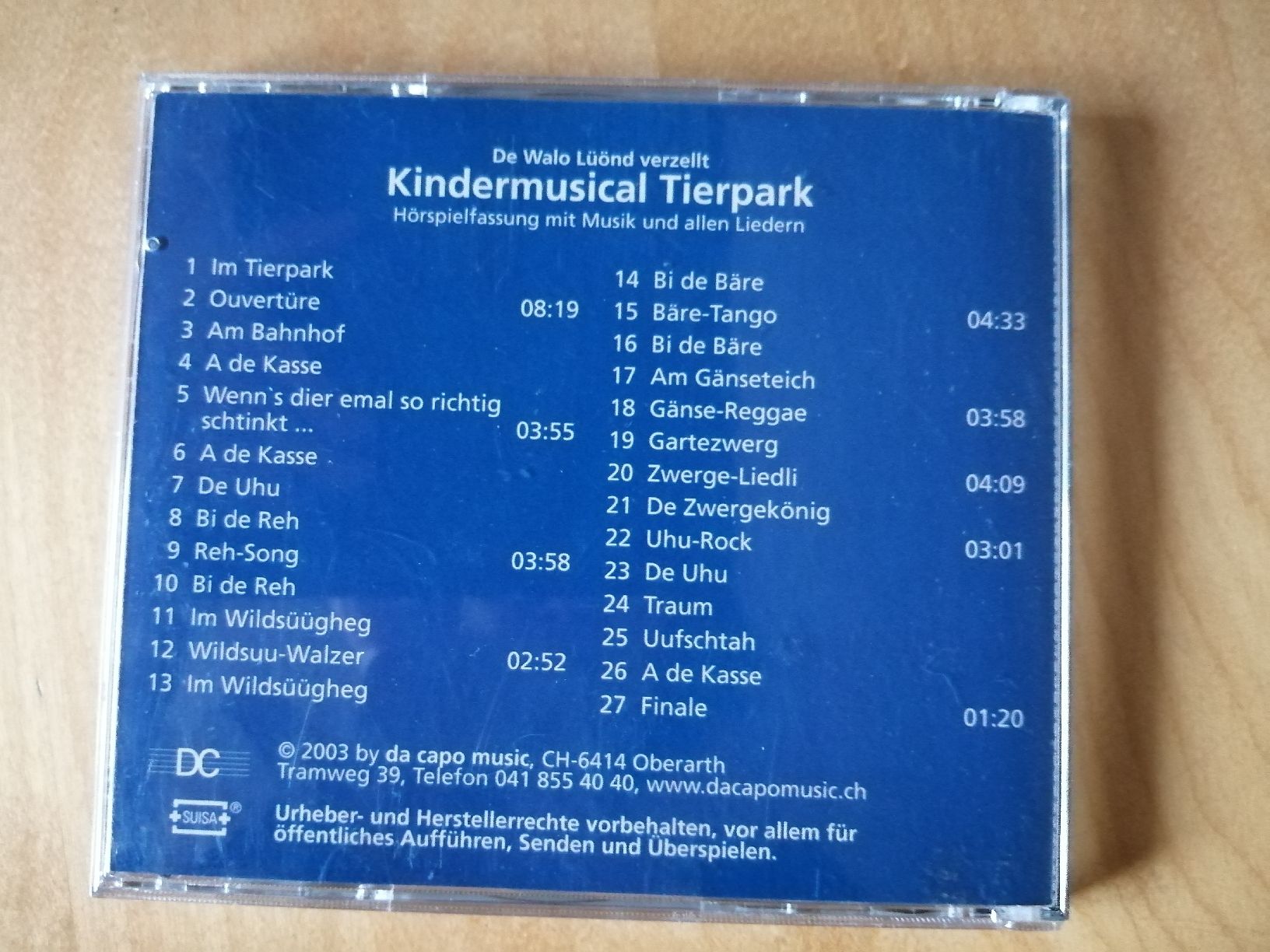 CD: Kindermusical Tierpark Hörspiel-CD – Usato da Honau venduto da holunder3 1