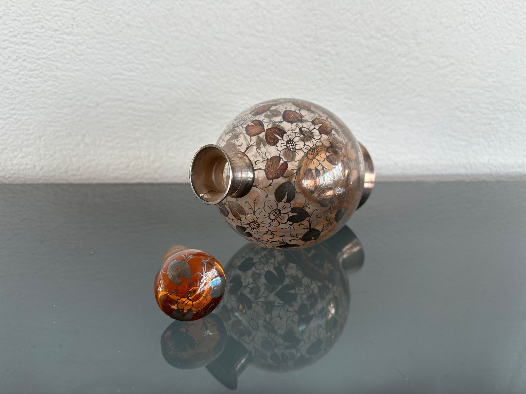 Caraffe: Jugendstil Karaffe mit drei Kelchen – Usato da Zürich venduto da frauflufelberg 3