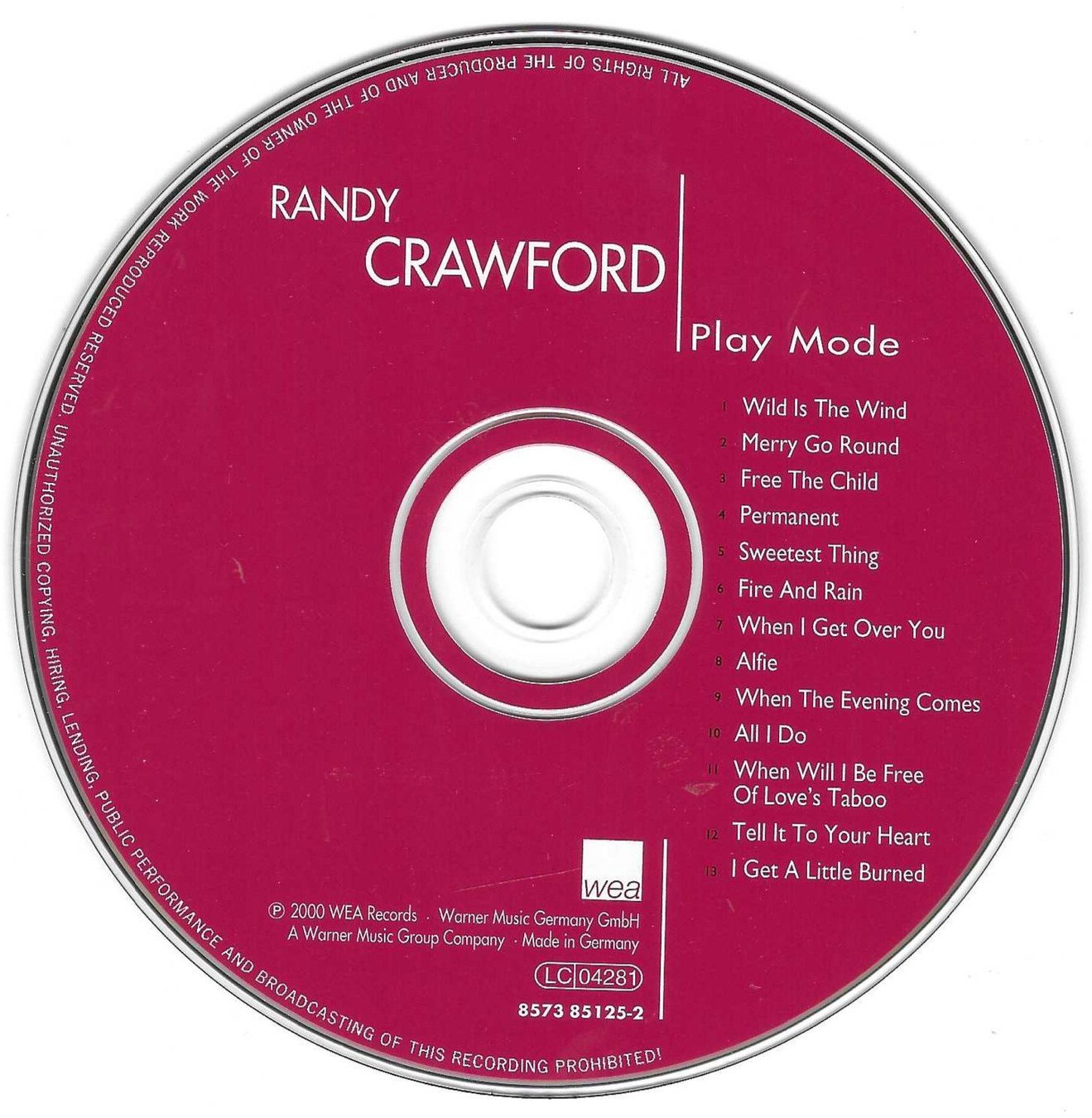 CDs: RANDY CRAWFORD  -  PLAY MODE – D'occasion à Bex par Giorgiob 2