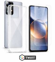 Silikonhülle Transparent mit glas Für Xiaomi Mi Series