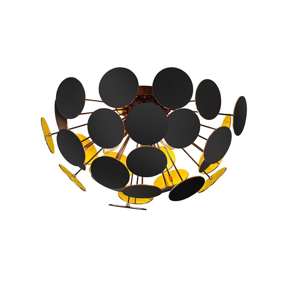 Kronleuchter & Deckenlampen: Deckenleuchte, Schwarz, Gold, 54 cm Ø – Neu (gemäss Beschreibung) aus Kreuzlingen von Smart-Light 2
