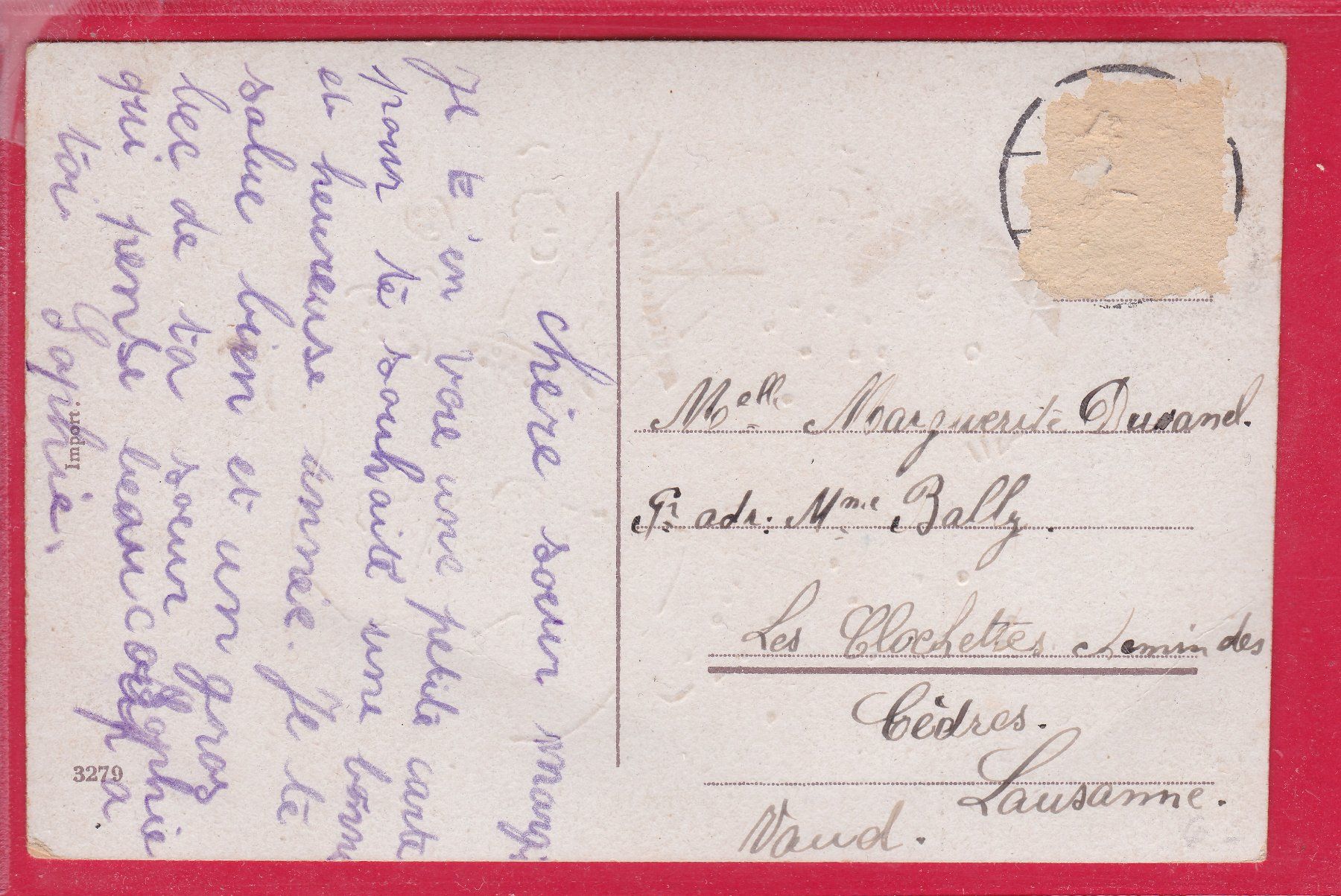 Cartoline postali: BONNE ANNÉE, – Usato da Oberrieden venduto da Gebirgsstelze 1