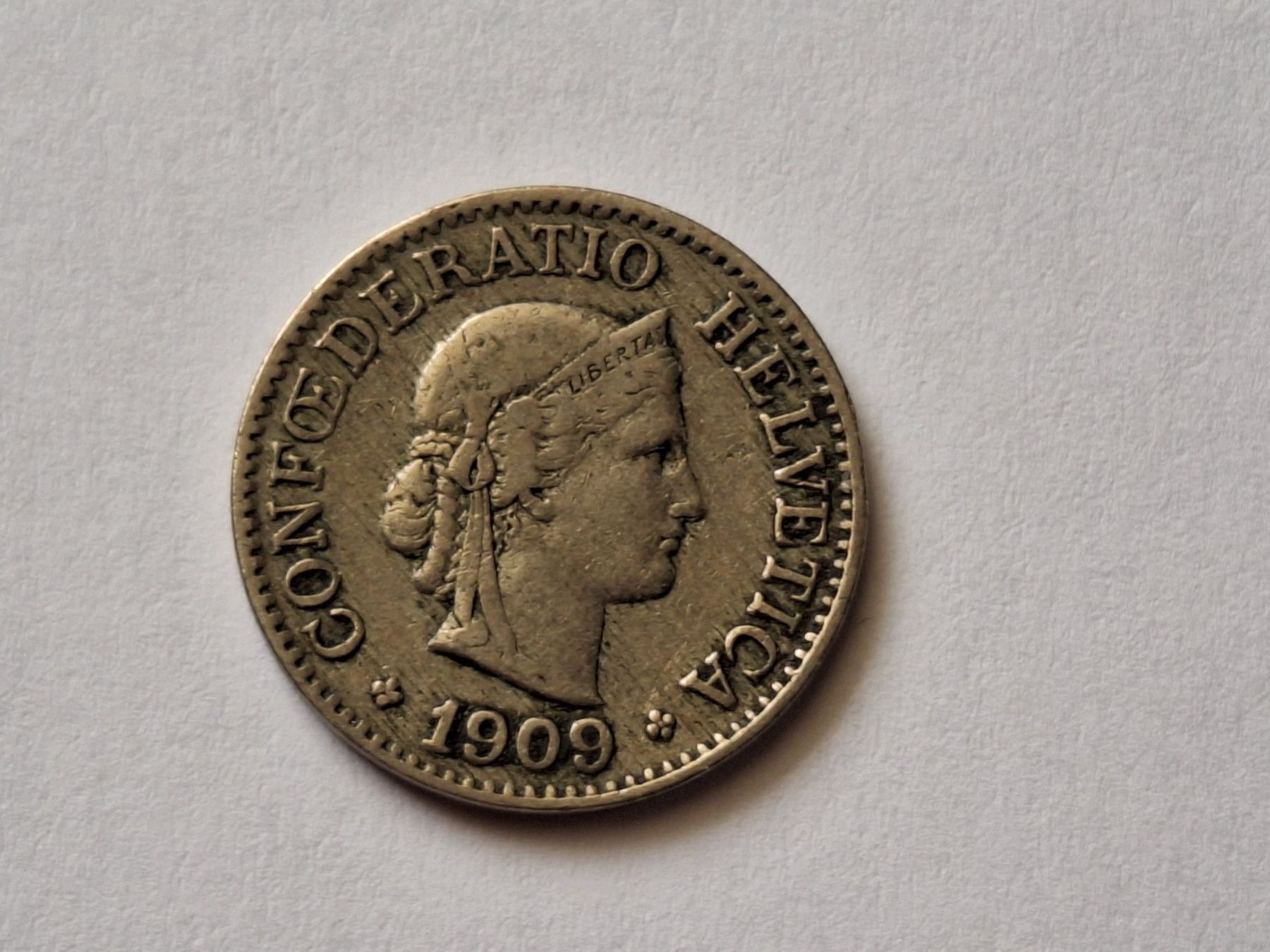 Tutti le monete: 10cts 1909 / SS – Usato da Couvet venduto da zeze03