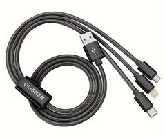 3-in-1 Schnelllade-USB-Kabel, für iPhone, Typ-C(3m)