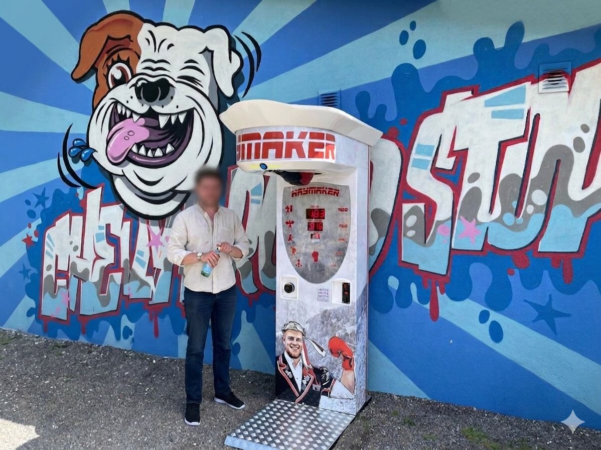 Slot Machine: Boxautomat mit Schweizer Thema – Nuovo e nell'imballaggio originale da Zürich venduto da Haymaker_ZH 1