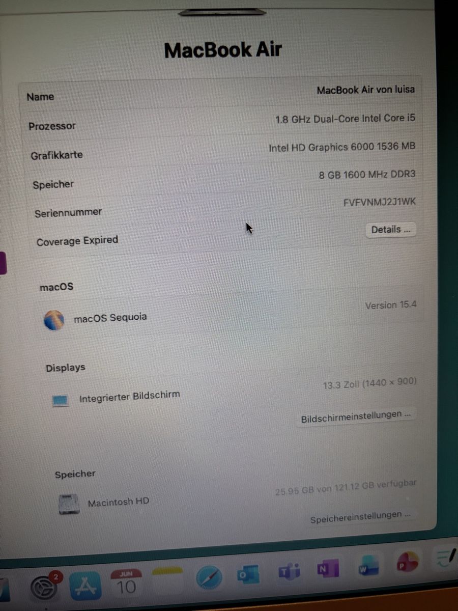 Apple Notebook: Macbook Air – Usato da Hinwil venduto da luepat 3