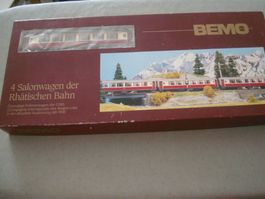 BEMO 7272 114 - 4 Salonwagen RhB Ex. Pullmannwagen CIWL OVP