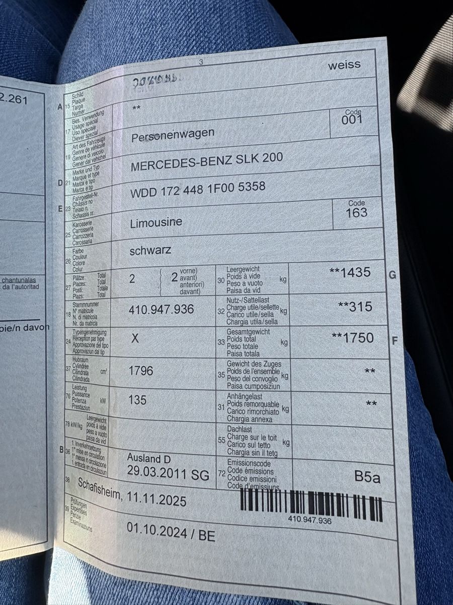 Mercedes-Benz Automobili: Mercedes SLK200 – Usato da Mellingen venduto da melli25 2