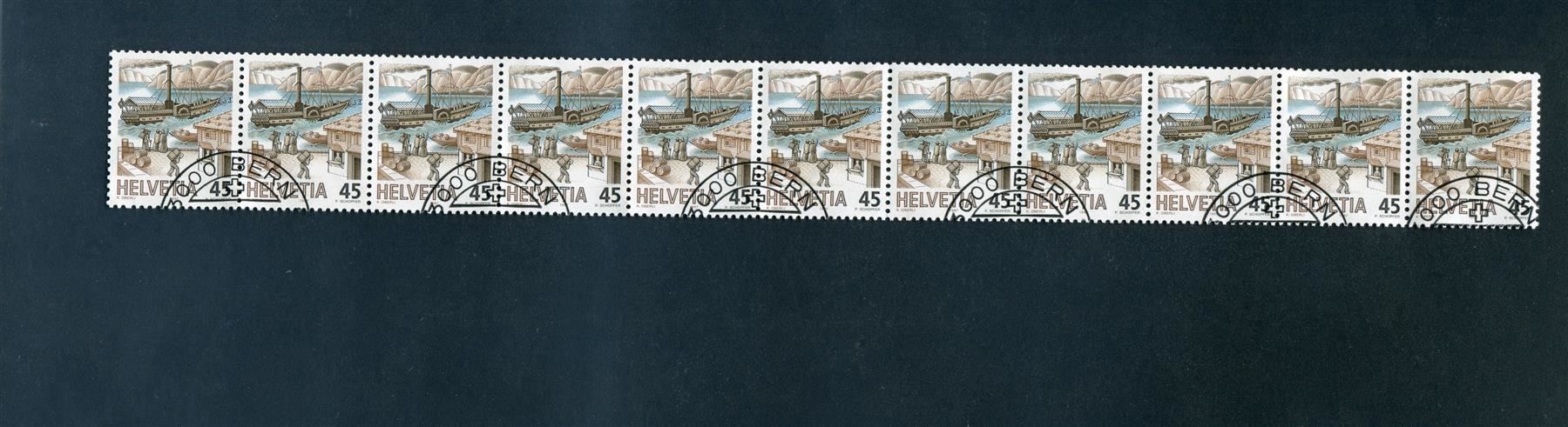 Tutti i francobolli: 1987 - 97 11er Rollenstreifen gest. und – Usato da Winterthur venduto da Kyoung 3