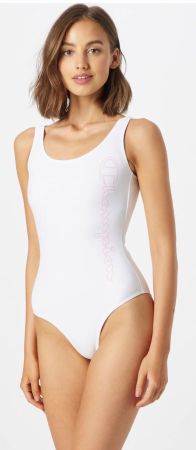 BEDEKLEID Champion Badeanzug Weiss Grösse M