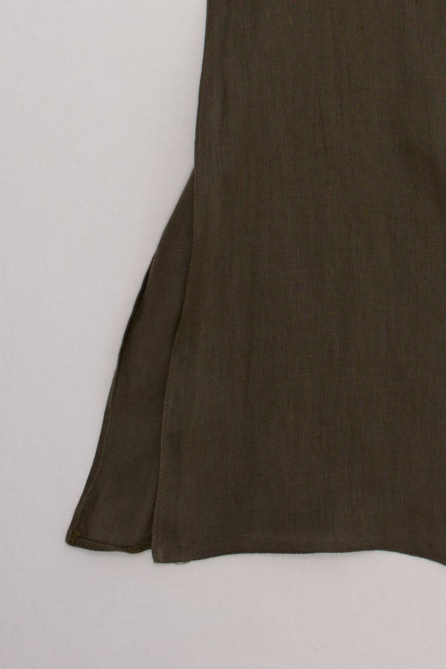 Vestiti: Robe Longue Vintage 100% Lin Vert Olive Taille M – Usato da Fribourg venduto da re-fine 6