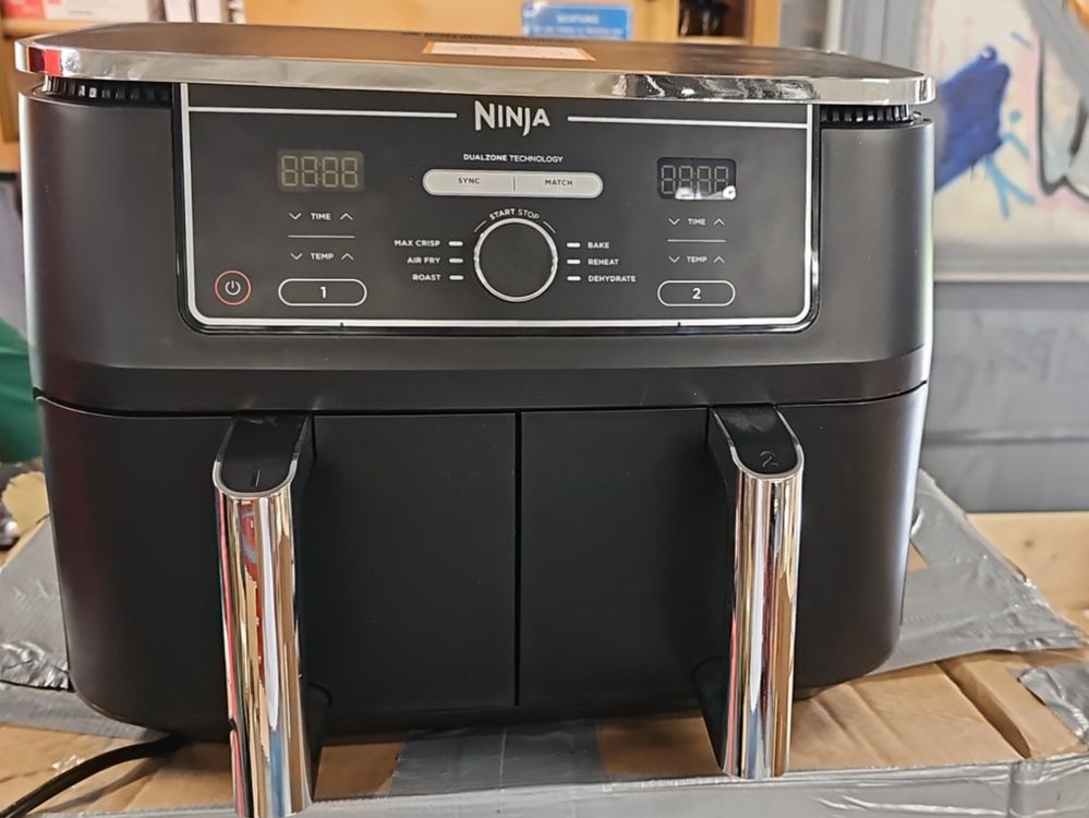 Panana Airfryer 8L Dual-Zone – 2x 4L Fächer, 2400W, 6-in-1 Funktionen (Frittieren, Backen, Trocknen Usw.)