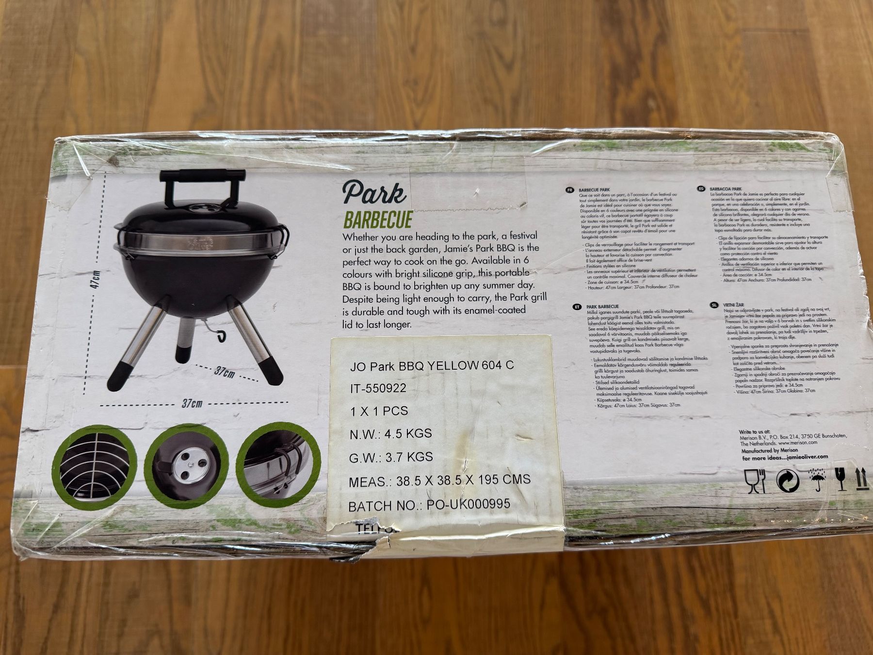Griglie: Jamie Oliver Park BBQ Grill Yellow 604C – Nuovo e nell'imballaggio originale da Wetzikon ZH venduto da speedmas