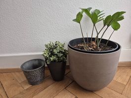3 Blumentöpfe Keramik